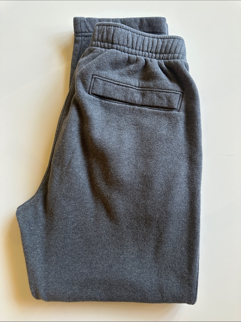 Nike Men’s Gray Sweatpants with White Logo - Picture 3 of 4